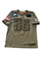 ZACH ERTZ #86 PHILADELPHIA EAGLES OLIVE GREEN SALUTE TO SERVICE JERSEY