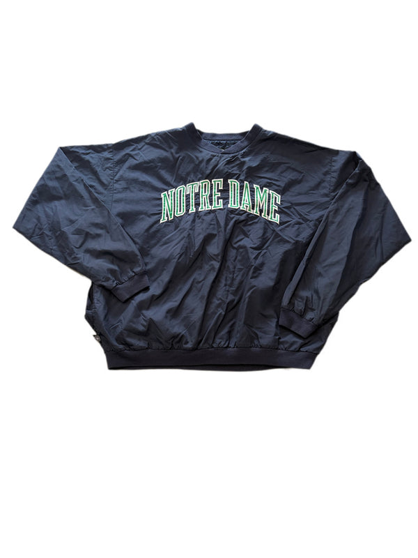 VINTAGE CHARLES RIVER NOTRE DAME FIGHTING IRISH PULLOVER WINDBREAKER JACKET