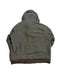 SMITHS WORKWEAR OLIVE DISTRESSED FLEECE LINED CANVAS BOMBER JACKET