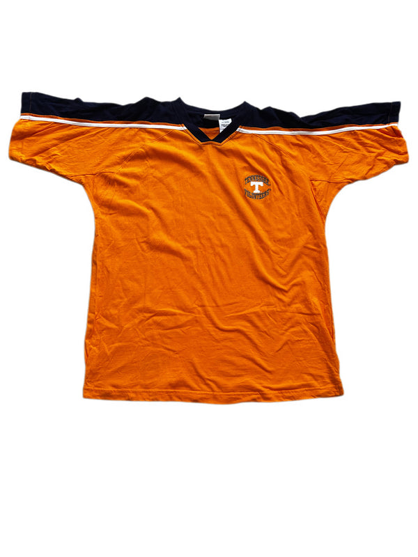 VINTAGE Y2K PRO EDGE TENNESSEE VOLUNTEERS EMBROIDERED V-NECK JERSEY SHIRT
