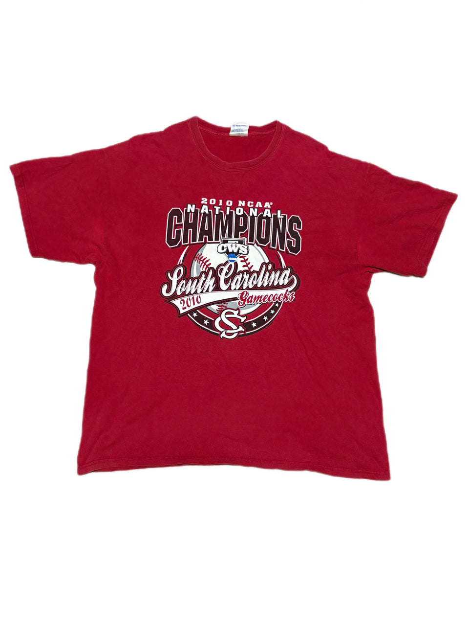 2010 NCAA SOUTH CAROLINA GAMECOCKS BASEBALL NATIONAL CHAMPIONS TEE