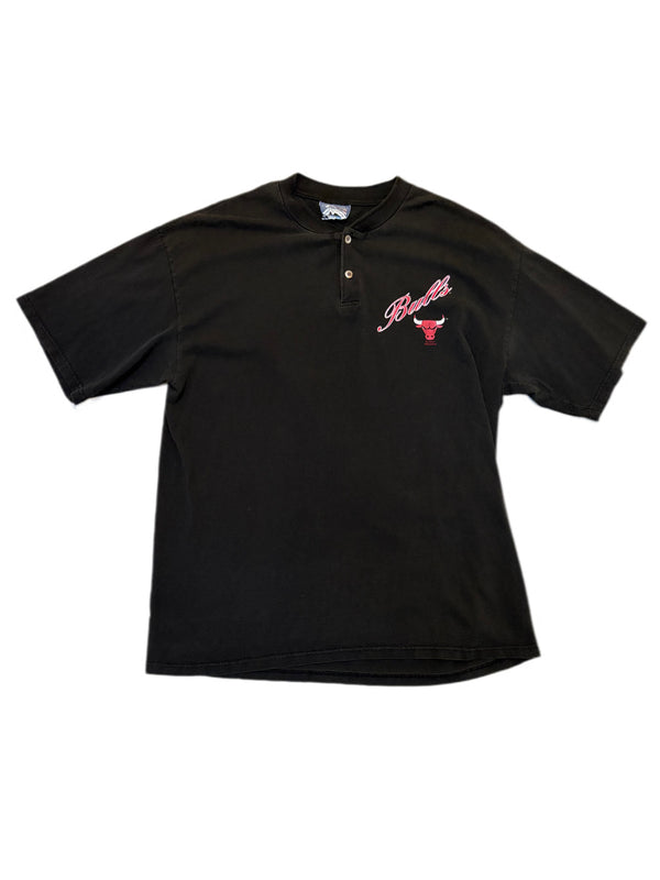 VINTAGE CHICAGO BULLS LEE SPORT QUARTER BUTTON TEE