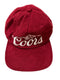 COORS BANQUET BEER MOUNTAINS MAROON CORDUROY SNAPBACK ADJUSTABLE HAT