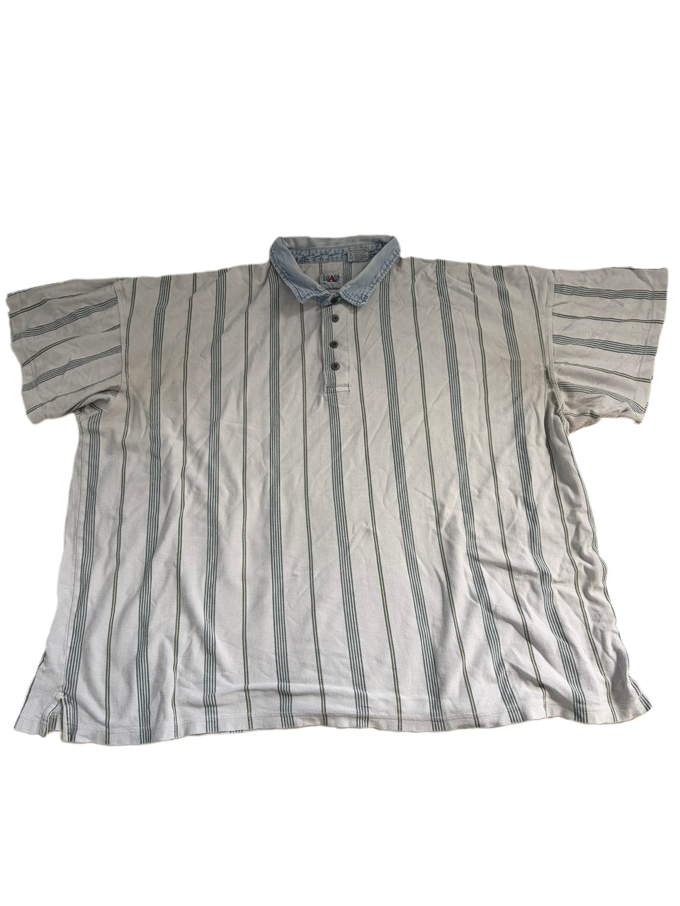 VINTAGE GRADE A JEANS STRIPED MENS POLO