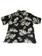 CARIBBEAN SILK CLASSIC HAWAIIAN PALM PATTERN BUTTON UP SHIRT