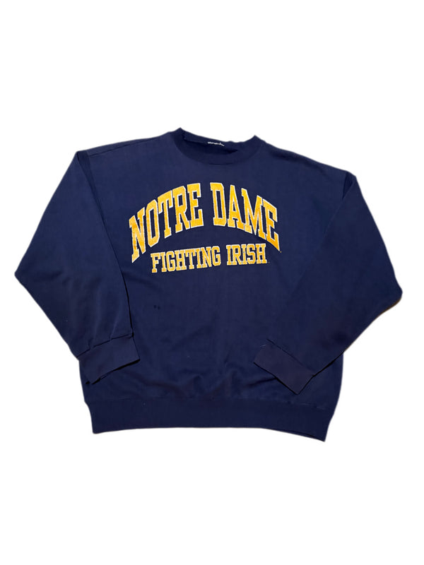 VINTAGE 90'S UNIVERSITY OF NOTRE DAME FIGHTING IRISH CREWNECK